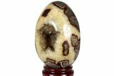 Calcite Crystal Filled Septarian Geode Egg - Utah #186580-1